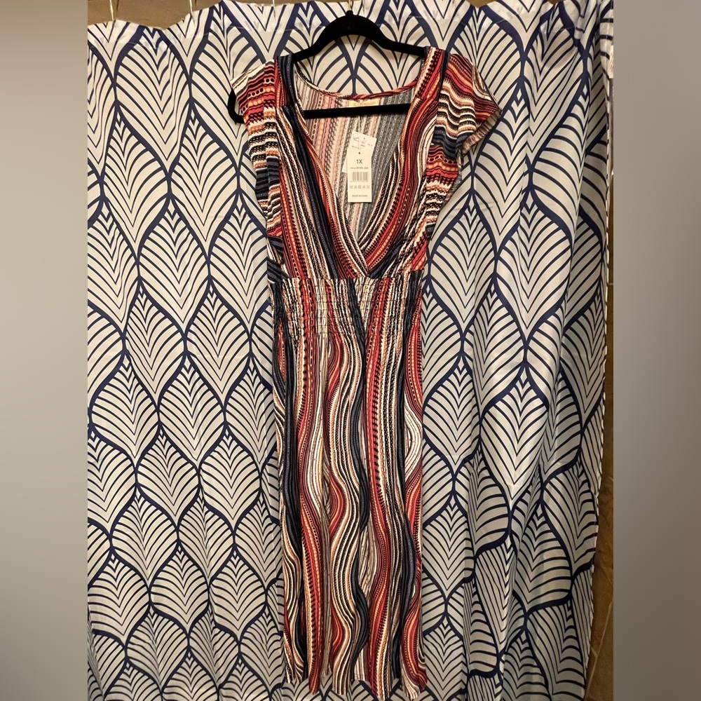 Elegant Striped Maxi Dress